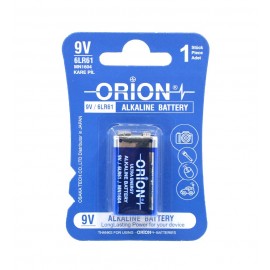 باتری کتابی اوریون (ORION) مدل ALKALINE 9V 6LR61 کارتی