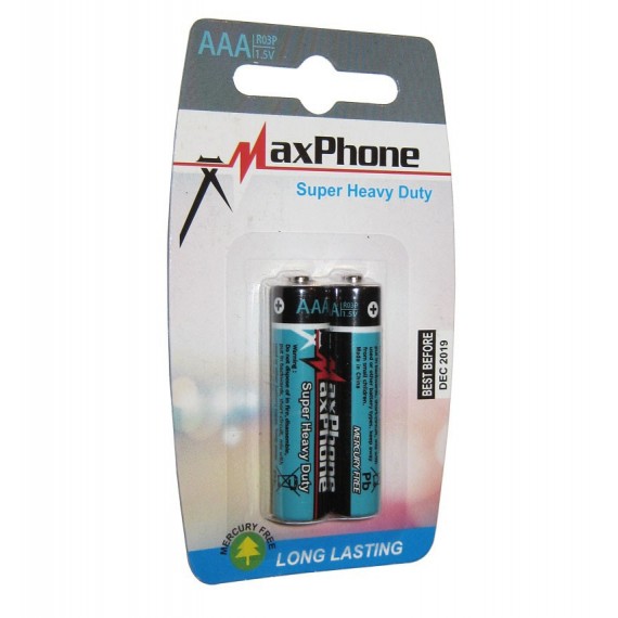 باتری نیم قلمی MaxPhone مدل AAA R03P