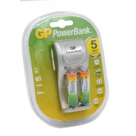 شارژر باتری جی پی (GP PowerBank) مدل PB25 + باتری شارژی قلمی 2500mAh