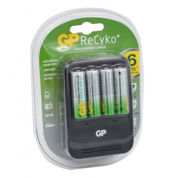 شارژر باتری جی پی (GP PowerBank) مدل OverNight PB570 + باتری شارژی قلمی 2000mAh