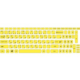 لیبل کیبورد چرمی فانتزی طرح Colorful2 کد 119