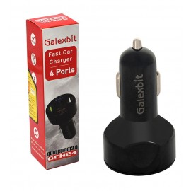 شارژر فندکی فست 4 پورت + کابل اندروید گلکس بیت (GALEXBIT) مدل GCH24