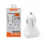 شارژر فندکی 2 پورت + کابل آیفون BLBERRI مدل BLB-122