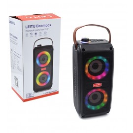 اسپیکر بلوتوث قابل حمل لیتو (Leitu) مدل boom box