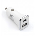 شارژر فندکی 2 پورت USB و Treqa Type-C مدل CC-317