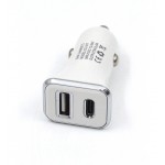 شارژر فندکی 2 پورت USB و Treqa Type-C مدل CC-317