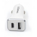 شارژر فندکی 2 پورت USB و Treqa Type-C مدل CC-317