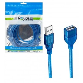 کابل افزایش طول USB شیلدار طول 5 متر رویال (Royal)