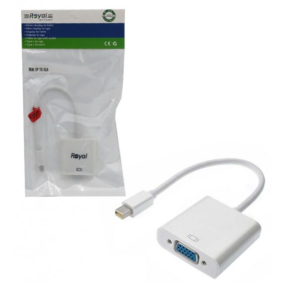 کابل تبدیل mini DisplayPort به VGA رویال (Royal)