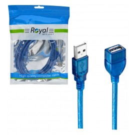 کابل افزایش طول USB شیلدار طول 3 متر رویال (Royal)