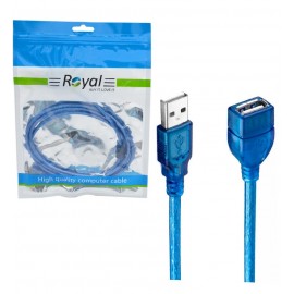 کابل افزایش طول USB شیلدار طول 1.5 متر رویال (Royal)