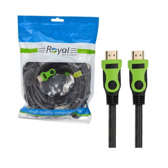 کابل HDMI 1.4 کنفی طول 5 متر رویال (ROYAL)