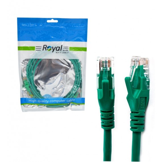 کابل شبکه CAT5E پچ کرد درجه یک طول 2 متر رویال (Royal)