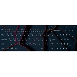 لیبل کیبورد چرمی فانتزی طرح mystery کد 117