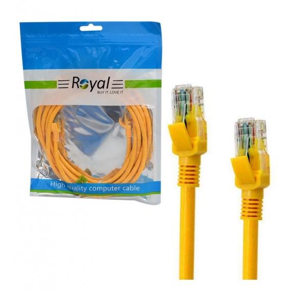 کابل شبکه CAT6E پچ کرد درجه یک طول 3 متر رویال (Royal)