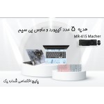لیبل کیبورد و برچسب پشت و جلوی لپ تاپ چرمی طرح کد 1018