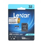 رم موبایل LEXAR مدل 32GB 633XMicroSDHC UHS-1 100MB/S خشاب دار