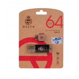 فلش کویین تک (Queen Tech) مدل 64GB QUICK + تبدیل OTG