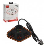 رابط برق 3 خانه + شارژ USB چهار پورت لیتو (LEITU) مدل LS-1