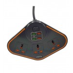 رابط برق 3 خانه + شارژ USB چهار پورت لیتو (LEITU) مدل LS-1