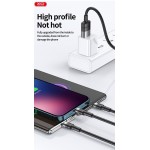 کابل شارژ 3 کاره اندروید و آیفون و تایپ سی ایکس او (XO) طول 1.2 متر مدل XO-NB-Q191