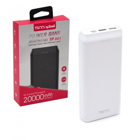 پاوربانک تسکو (TSCO) مدل TP 881 20000mAh