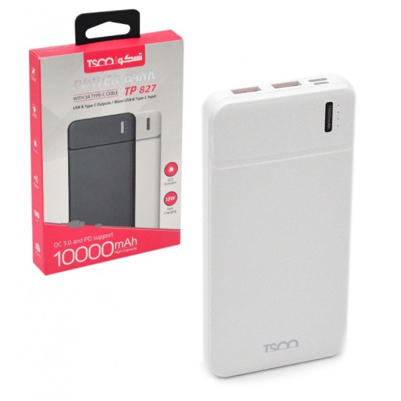 پاوربانک تسکو (TSCO) مدل TP 827 10000mAh