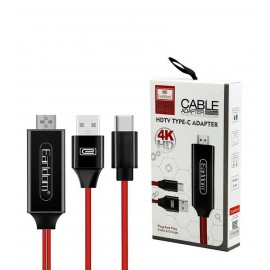 کابل اتصال تایپ سی (Type-C) به HDMI طول 2 متر MHL ارلدام (EARLDOM) مدل ET-W12