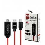 کابل اتصال تایپ سی (Type-C) به HDMI طول 2 متر MHL ارلدام (EARLDOM) مدل ET-W12