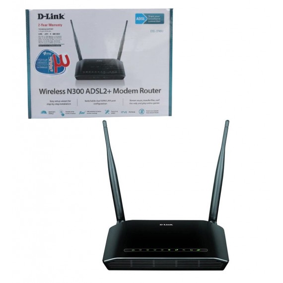 مودم روتر ADSL بی سیم D-Link مدل N300 DSL-2740U