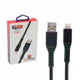 کابل آیفون (lightning) طول 1 متر وکو (WECO) مدل WE-12