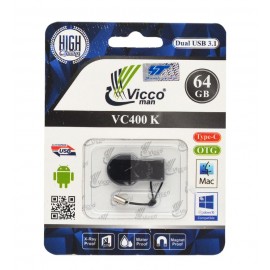 فلش OTG Type-C ویکومن (Vicco man) مدل 64GB VC400K