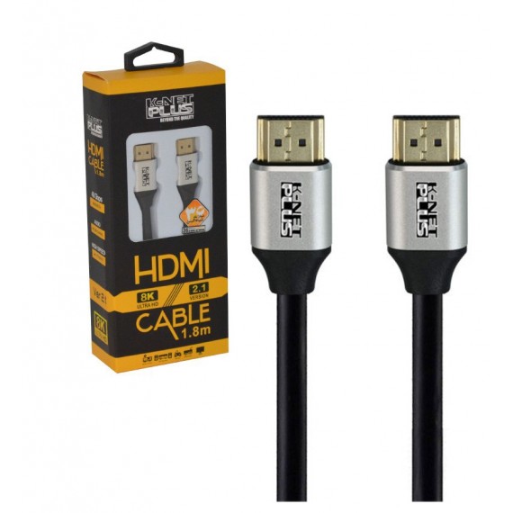 کابل 8K 2.1 HDMI طول 1.8 متر Knet Plus مدل KP-HC21180