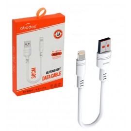 کابل آیفون (Lightning) پاوربانکی ابودوس (abodos) طول 30 سانتی متر مدل AS-DS32i