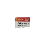 رم موبایل ویکومن (Vicco man) مدل 64GB Micro SD 600XPlus UHS-3 A1 V30 90MB/S + رم ریدر