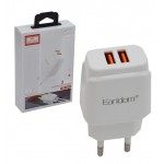 شارژر 2 پورت + کابل تایپ سی ارلدام (EARLDOM) مدل ES-124