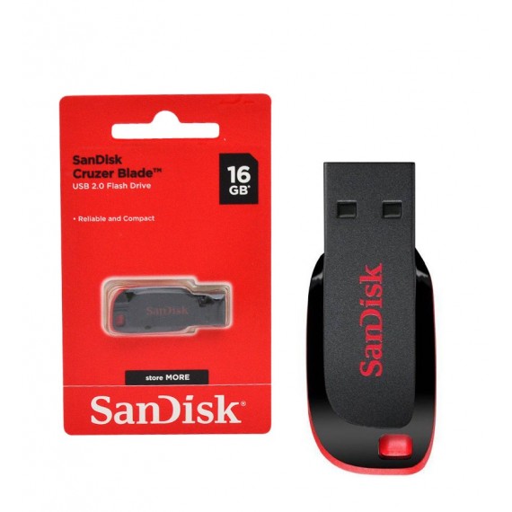 فلش SanDisk مدل 16GB Cruzer Bladeگارانتی سازگار