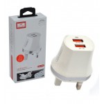 شارژر 2 پورت + کابل اندروید ارلدام (EARLDOM) مدل ES-198