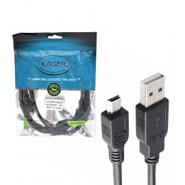 کابل موبایل و دوربین و رم ریدر 5 پین (ذوزنقه ای) کایزر (KAISER) طول 1.5 متر