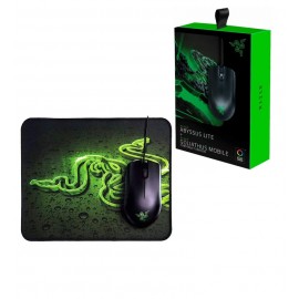 موس گیمینگ ریزر (RZAER) مدل RZBDABYSSUS LITE + پد موس GOLIATHUS MOBILE