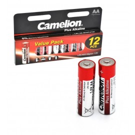 باتری قلمی کملیون (Camelion) مدل Plus Alkaline LR6 AA (جعبه 12 تایی)