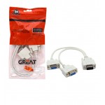 کابل 1 به 2 VGA گریت (GREAT)