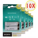 بسته 10 عددی باتری قلمی شارژی Sony ظرفیت 2700mAh