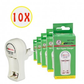 بسته 10 تایی شارژر باتری C.F.L مدل DET-105P