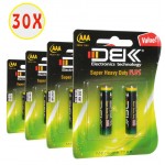 بسته 30 عددی باتری نیم قلمی DBK مدل Super Heavy Duty Plus (کارتی 2 تایی)