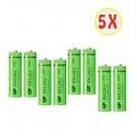 بسته 5 عددی باتری قلمی اورجینال شارژی جی پی (GP) سری Recyko + 2700mAh (4 تایی)