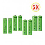بسته 5 عددی باتری قلمی اورجینال شارژی GP سری Recyko+ 2700mAh (2 تایی)