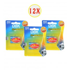 بسته 12 عددی باتری نیم قلمی DBK مدل LR03 Ultra PREMIUM