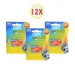 بسته 12 عددی باتری نیم قلمی DBK مدل LR03 Ultra PREMIUM