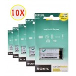 بسته 10 عددی باتری نیم قلمی شارژی Sony ظرفیت 1550mAh